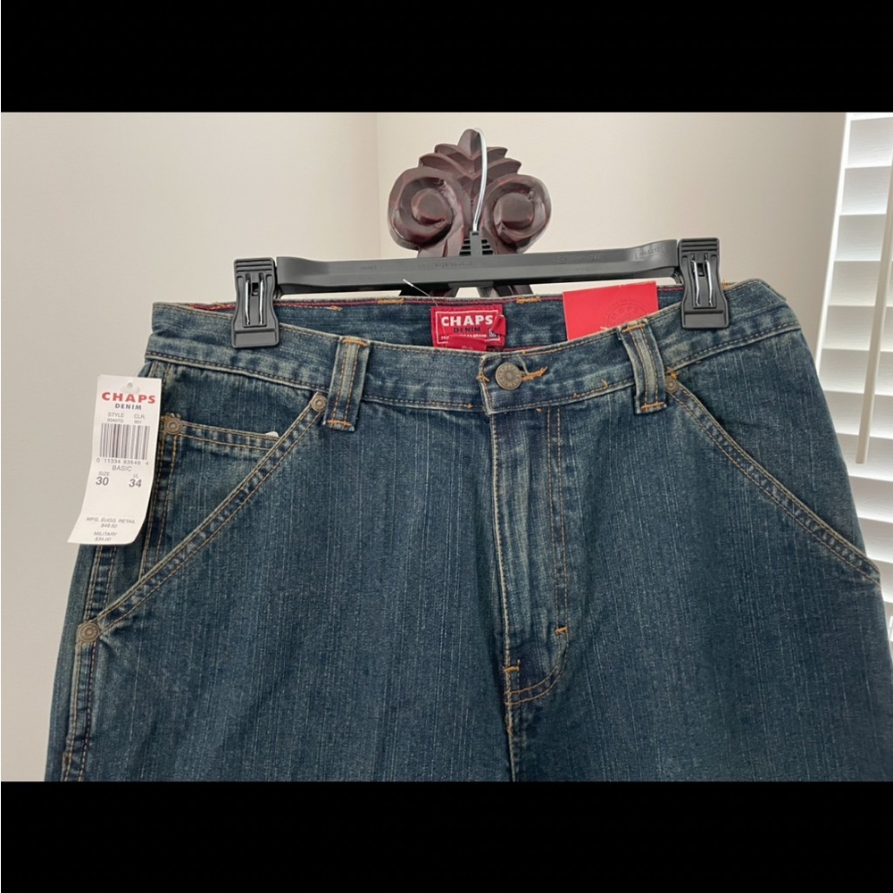 Brand New With Tags Men’s Chaps Carpenter-type Jeans. Size 30x34